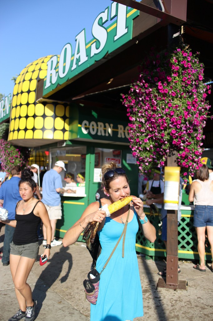 Dietitian Cassie and Corn on the cob!